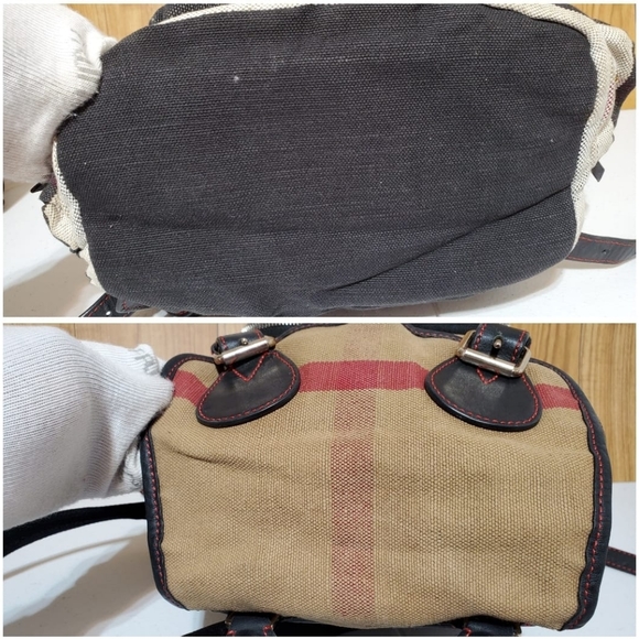 BURBERRY Check Medium Rucksack Backpack - Picture 8 of 14